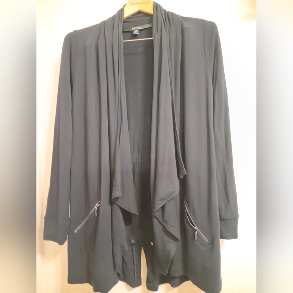 Kensie Elegant Black Cardigan - Picture 4 of 10